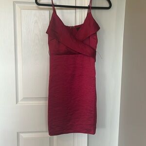 Red mini formal dress